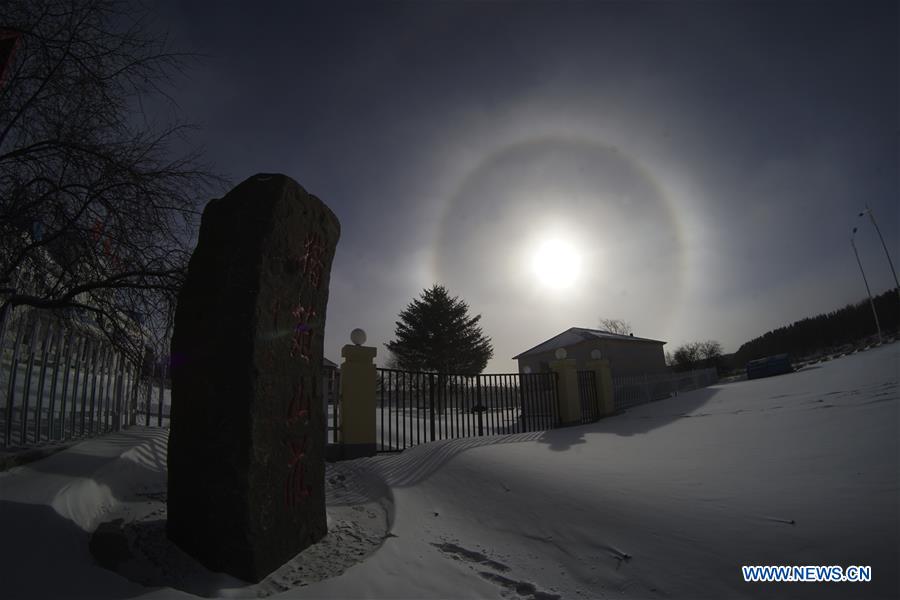 #CHINA-HEBEI-SAIHANBA-SOLAR HALO (CN) 