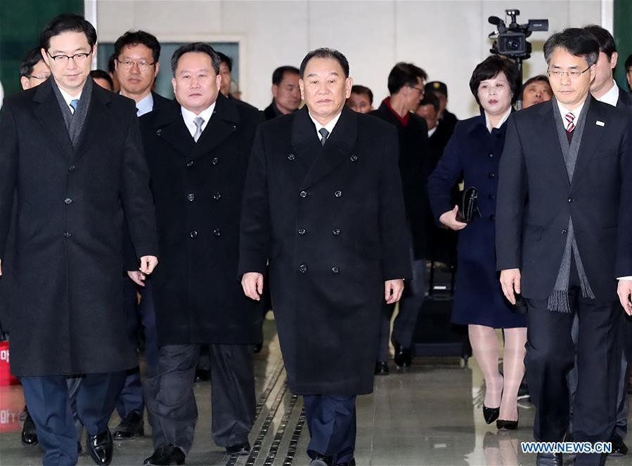 SOUTH KOREA-DPRK-DELEGATION-PYEONGCHANG-ARRIVAL 