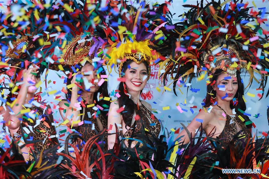 PHILIPPINES-QUEZON CITY-BINIBINING PILIPINAS 2018-PARADE OF BEAUTIES