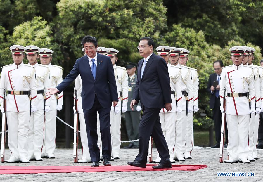 JAPAN-TOKYO-CHINA-LI KEQIANG-SHINZO ABE-TALKS