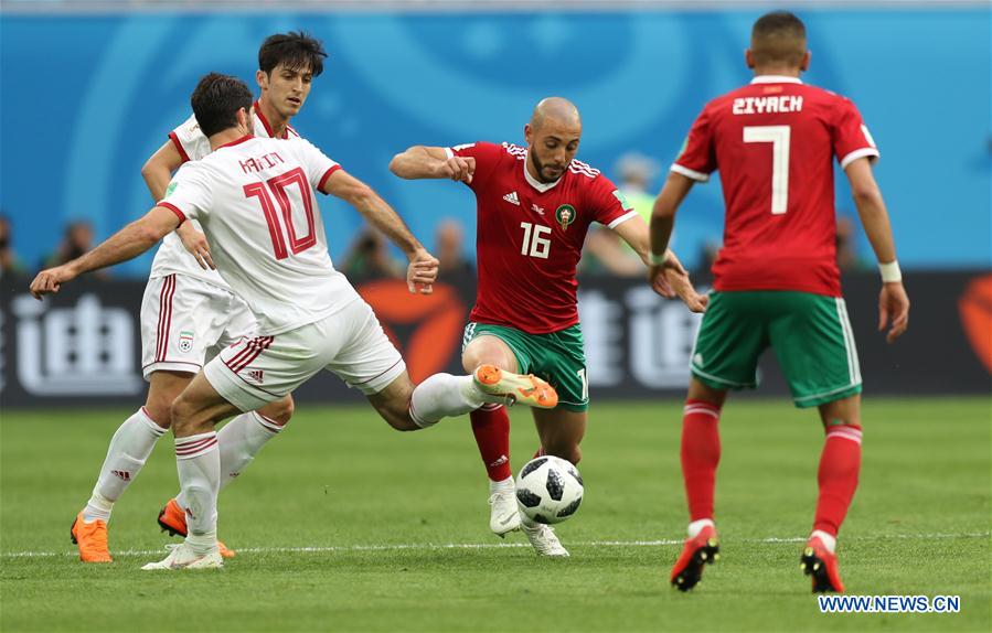 (SP)RUSSIA-SAINT PETERSBURG-2018 WORLD CUP-GROUP B-MOROCCO VS IRAN