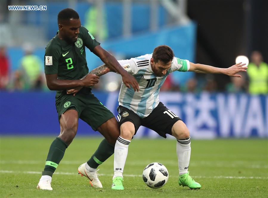 (SP)RUSSIA-SAINT PETERSBURG-2018 WORLD CUP-GROUP D-NIGERIA VS ARGENTINA