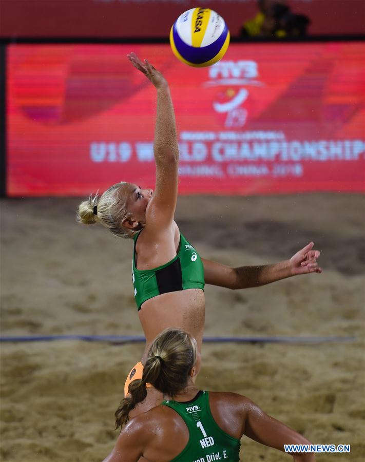 (SP)CHINA-NANJING-BEACH VOLLEYBALL-U19 WORLD CHAMPIONSHIPS (CN)