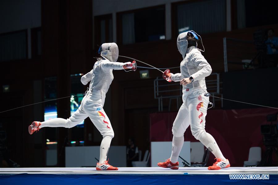 (SP)INDONESIA-JAKARTA-ASIAN GAMES-FENING-WOMEN'S SABRE INDIVIDUAL