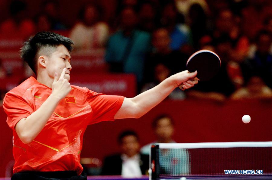 (SP)-INDONESIA-JAKARTA-ASIAN GAMES 2018-TABLE TENNIS-MEN'S TEAM QUALIFICATION