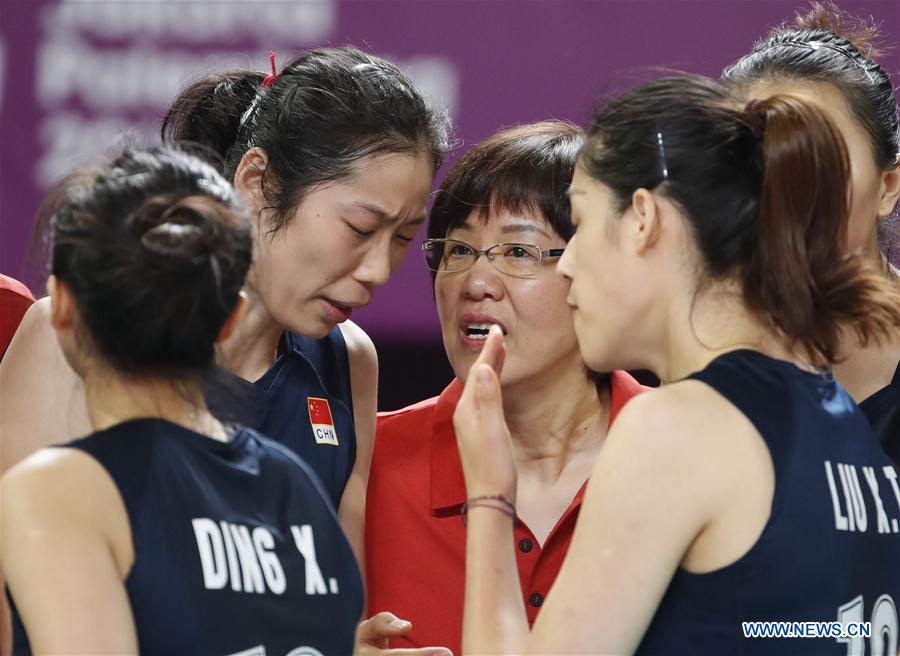 (SP)INDONESIA-JAKARTA-ASIAN GAMES-WOMEN'S VOLLEYBALL FINAL-CHINA VS THAILAND