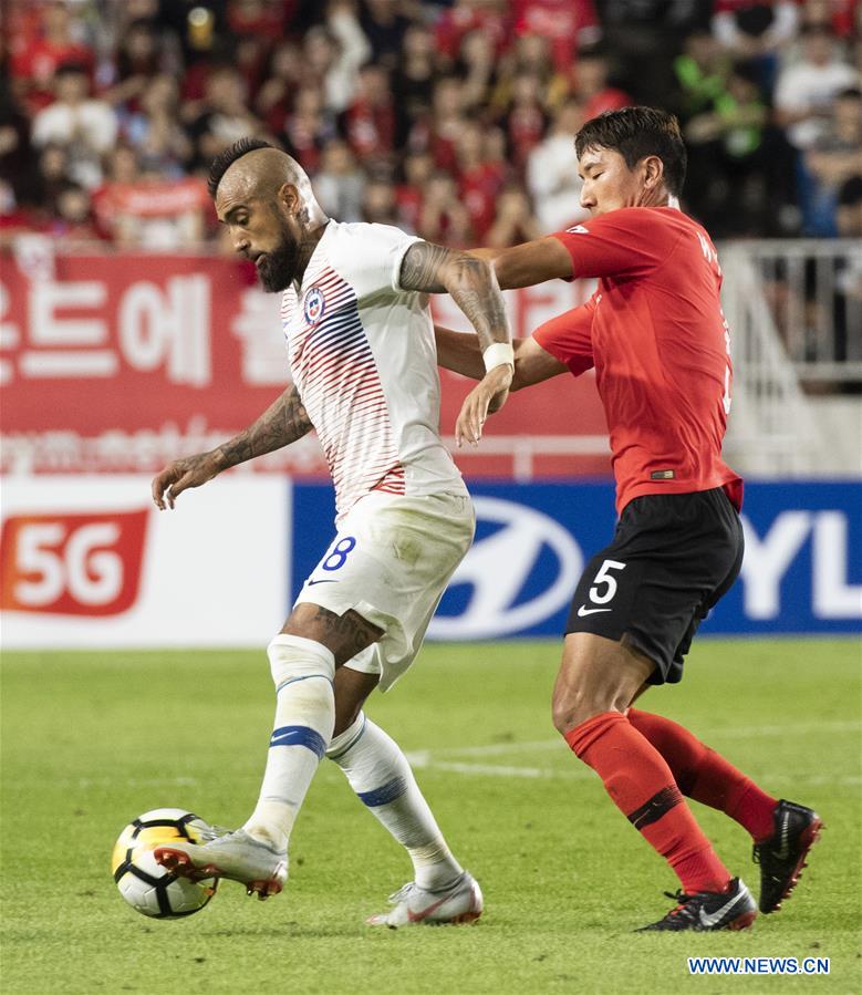 (SP)SOUTH KOREA-SUWON-SOCCER-FRIENDLY MATCH-SOUTH KOREA VS CHILE