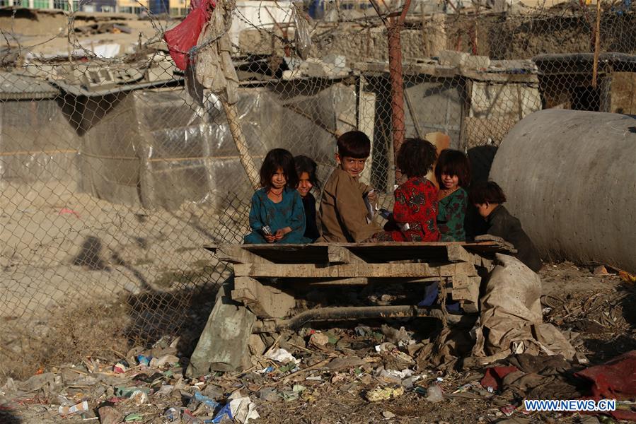 AFGHANISTAN-KABUL-DISPLACED CAMP-CHILDREN