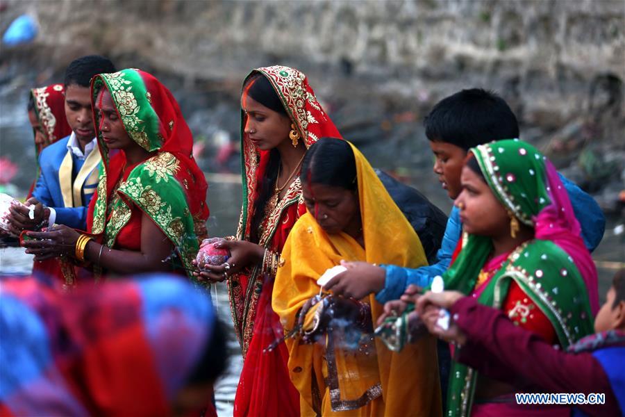 NEPAL-KATHMANDU-CULTURE-CHHATH FESTIVAL