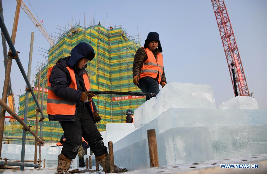 CHINA-HARBIN-SNOW WORLD THEME PARK-CONSTRUCTION(CN)