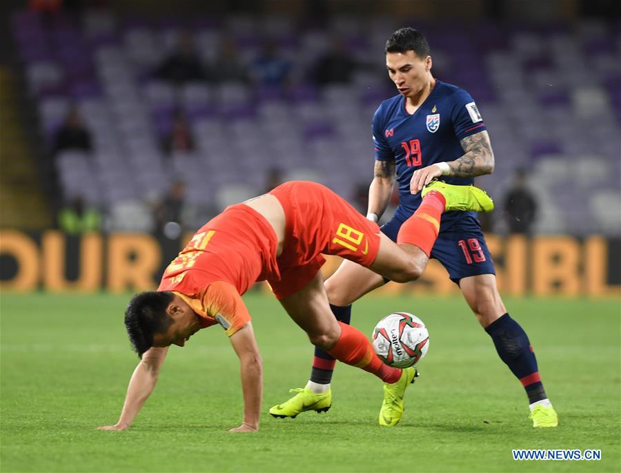 (SP)UAE-AL AIN-SOCCER-AFC ASIAN CUP 2019-CHN VS THA