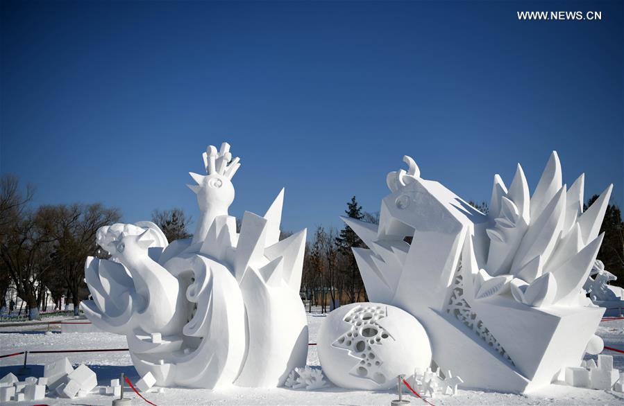 CHINA-HARBIN-SNOW SCULPTURE COMPETITION (CN)