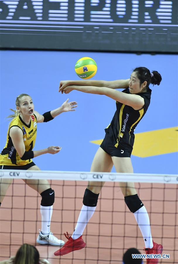 (SP)TURKEY-ISTANBUL-VOLLEYBALL-2019 EUROPEAN WOMEN'S CHAMPIONS LEAGUE-VAKIFBANK VS NOVARA