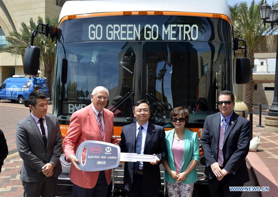 U.S.-LOS ANGELES-LANCASTER-BYD-E-BUS-MILESTONE