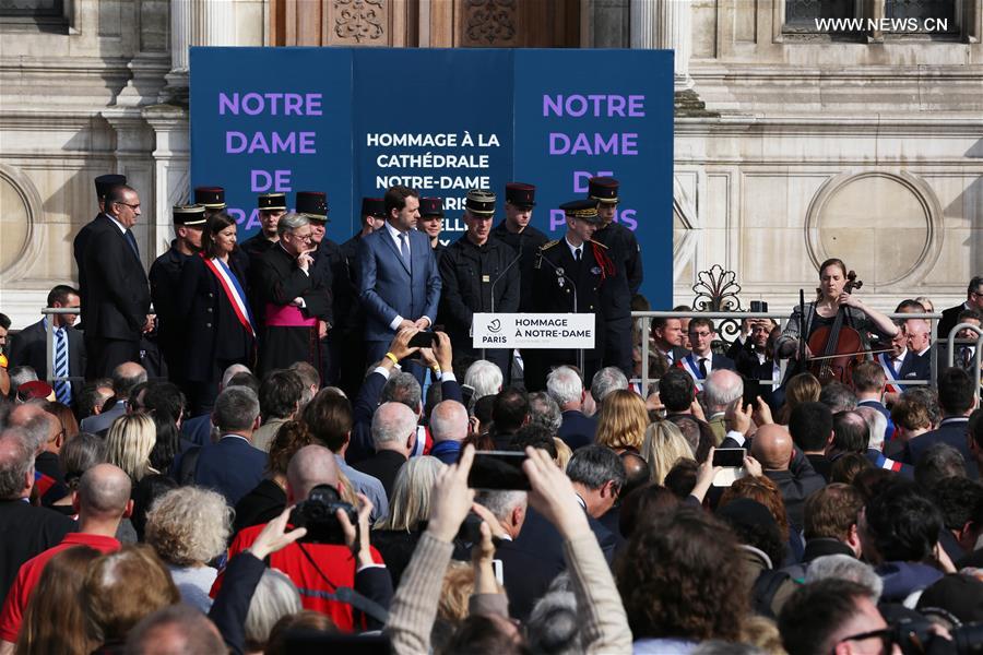 FRANCE-PARIS-NOTRE DAME DE PARIS-COMMEMORATION CEREMONY