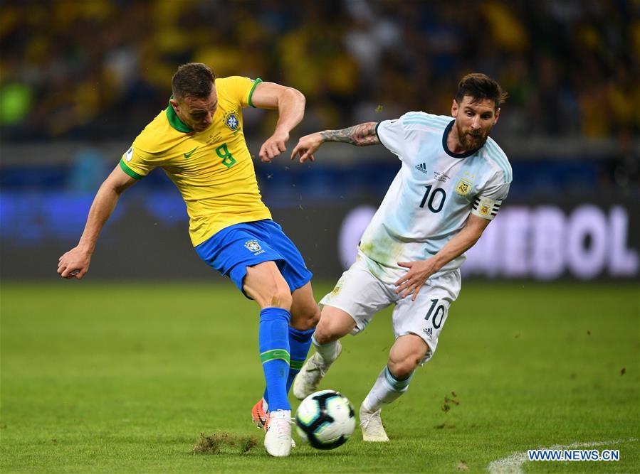 (SP)BRAZIL-BELO HORIZONTE-FOOTBALL-COPA AMERICA 2019-ARGENTINA VS BRAZIL