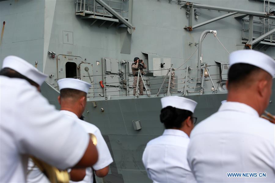 PHILIPPINES-MANILA-SPANISH NAVY-MENDEZ NUNEZ-ARRIVAL