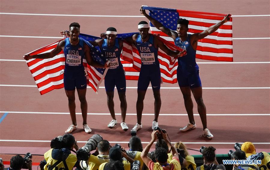 (SP)QATAR-DOHA-ATHLETICS-IAAF WORLD CHAMPIONSHIPS-MEN'S 4X400M RELAY