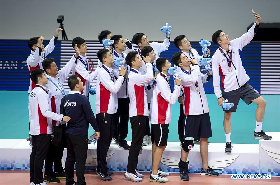 (SP)CHINA-WUHAN-7TH MILITARY WORLD GAMES-MEN-VOLLEYBALL