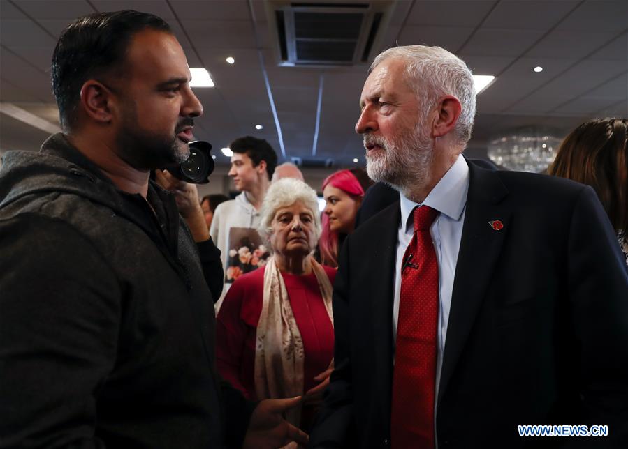 (PORTRAITS)BRITAIN-HARLOW-JEREMY CORBYN-SPEECH