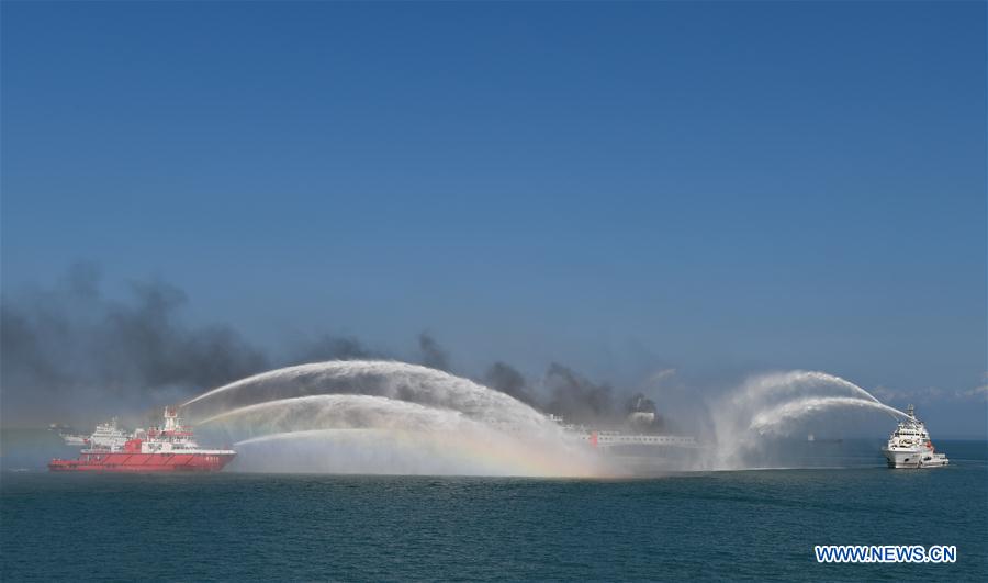 CHINA-HAINAN-HAIKOU-SHIP-RESCUE DRILL (CN)