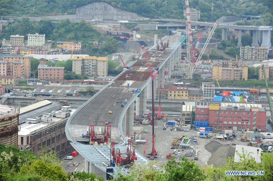 ITALY-GENOA-NEW BRIDGE-CONSTRUCTION