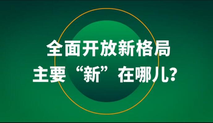 全面開(kāi)放新格局主要“新”在哪兒？