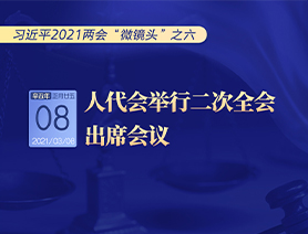 習(xí)近平2021兩會(huì)“微鏡頭”之六：人代會(huì)舉行二次全會(huì) 出席會(huì)議